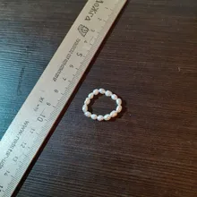 FFLACELL alta calidad Natural de agua dulce perla Multi-Cuentas anillo dedo joyería continuo círculo minimalista anillo de fiesta joyería