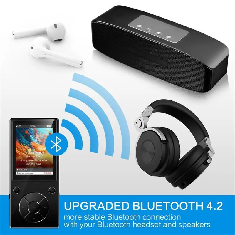 Новое поступление Bluetooth MP3 плеер 2 4 дюйма большой экран HD 8 ГБ/16 ГБ HIFI музыкальный