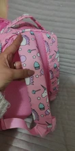 Mochila escolar para niñas, morral infantil de color rosa con estampado morado, bonito bolso escolar para guardería, impermeable, envío directo