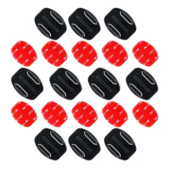 

AFAITH 10 pcs Adhesive Curved Flat Mounts 3M Sticky Pads For GoPro 8 7 6 5 Xiaomi Yi SJCAM Action Camera Helmet Board Accessory