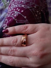 Anillo de compromiso con piedra tallada de princesa para mujer, sortija de boda, Color blanco/oro rosa, joyería para mujer, DFR400