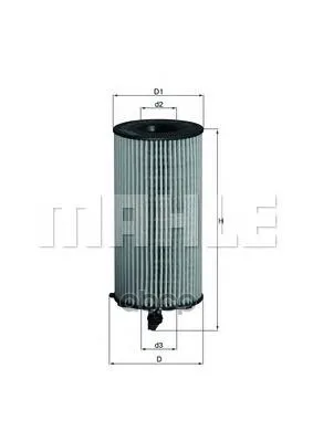 Фильтр Масляный Jeep Wrangler/Cherokee 2.8d Mahle/Knecht Ox354d Mahle/Knecht арт. OX354D