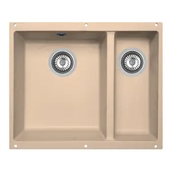 

Kitchen sink Zigmund & shtain Integra 500.2 топленое milk beige granite
