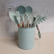 Utensils-Set Storage-Box-Tools Baking-Tools Silicone Kitchenware Non-Stick Heat-Resistant