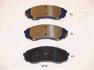 Колодки Тормозные Hyundai H1 02-/Kia Carnival 06- Передние Japanparts Pak19af Japanparts арт. PAK19AF