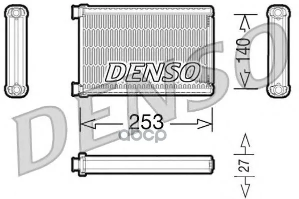 Радиатор Отопителя Denso арт. DRR05005
