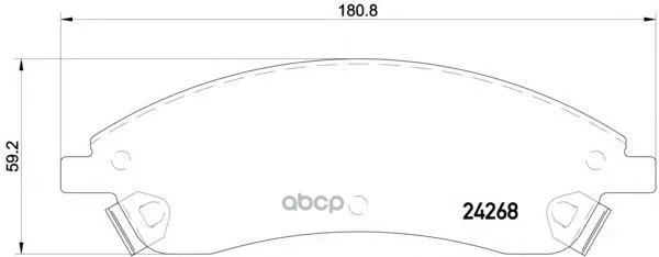 2426801_колодки Дисковые Передн.! Cadillac Srx 3.6i/4.6i 04 Textar 2426801 Textar арт. 2426801