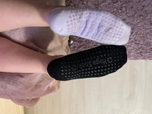 7 Color de gran tamaño medias de Yoga para Mujeres de silicona antideslizante calcetines de Pilates transpirable Fitness baile de Ballet de Deportes de algodón calcetines zapatillas