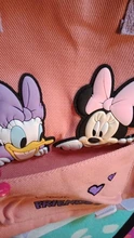 Mochila Minnie Mouse de Disney con dibujos animados para niños y niñas, morral escolar con diseño de ratón de Mickey