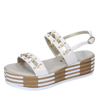 

TREDY'S sandals women synthetic leather White