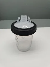 Pistola de pulverización de pintura, taza mezcladora de pintura, tipo PPS, H/O, taza rápida, tanque de PISTOLA DE PULVERIZACIÓN, pps, 165/400/600ml, 10 Uds.