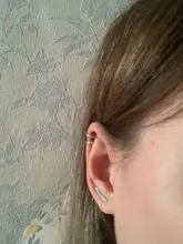 ModaOne-pendientes sencillos de circonio para mujer, aretes de Plata de Ley 925, joyería para la oreja