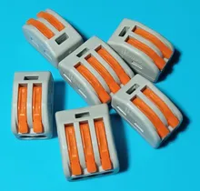 Cable-Connectors Splicing Push-In-Terminal-Block Fast-Wire Universal Mini SPL-2/3 Compact