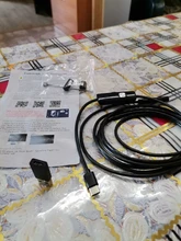 Cámara endoscópica USB tipo C de 7,0mm, boroscopio Flexible de inspección de serpiente, Android, PC, 2m, con 6LED, ajustable, más nueva