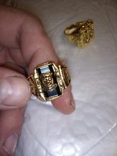 Anillo de moda FDLK para hombre, anillo de doble águila, Imperio Ruso, Punk, Color dorado, brazos del anillo grande ruso