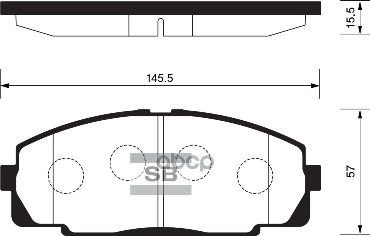 Колодки Тормозные Передние Sangsin Brake Sp2077 Sangsin brake арт. SP2077