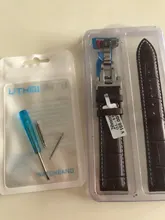 UTHAI Z09 Plus – correas de reloj de cuero genuino, pulsera universal de 12-24mm con hebilla de maripos, correa de hebilla de acero, correa de reloj de 22mm