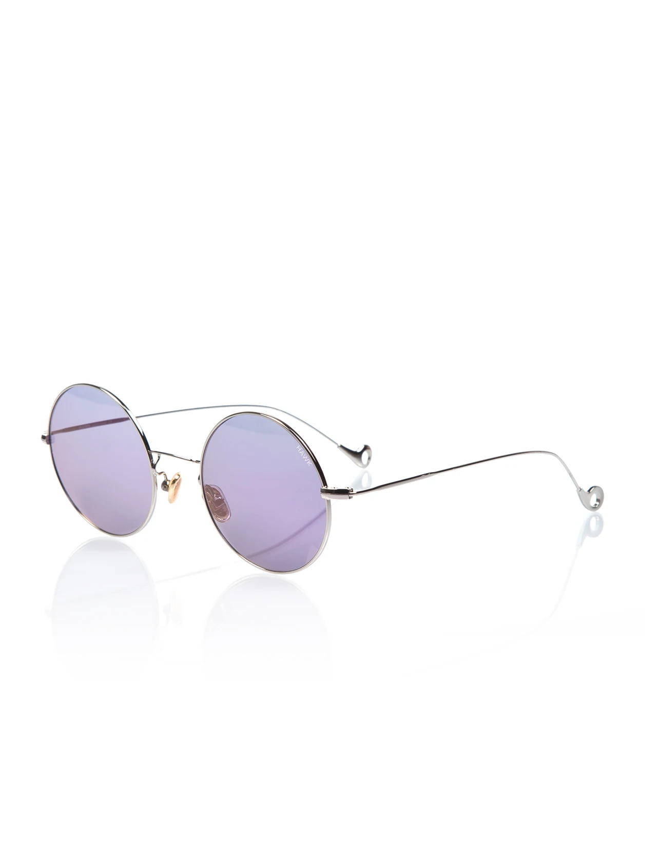 

Women's sunglasses hw 1725 08 metal silver organic round round 51-20-145 hawk