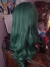 BCHR-Peluca de cabello sintético para mujer, cabellera artificial de onda larga para Cosplay, color rubio, azul, rosa, gris, púrpura, Gren, naranja, negro y marrón, para Halloween