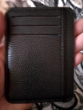 Rfid Cartera de hombre clásica Mini tarjetas de cuero de PU funda, soporte mujeres Banco tarjeta de identificación de crédito fundas de pasaporte Bolso pequeño bolso