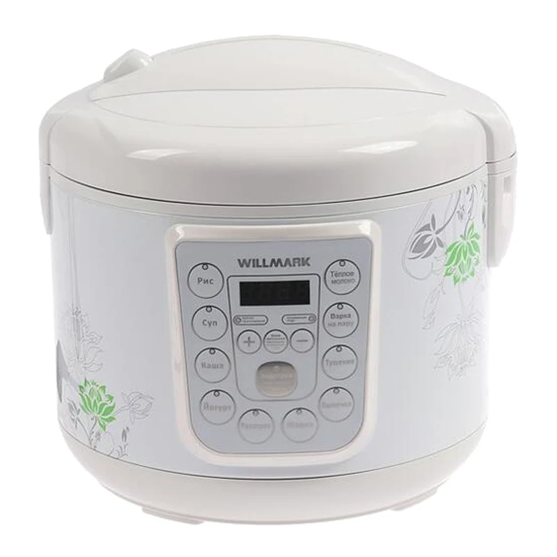 Мультиварка WILLMARK WMC-R450 (Мощность 900 Вт, чаша 5 л, 10 программ, ЖК дисплей, индикация времени и режима работы)