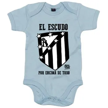 

Baby bodysuit Atletico Madrid shield above all black and white