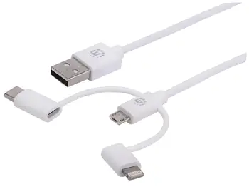 

Charging and data cable USB 3-in-1
