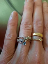 Anillos de circonita de cristal para mujer, anillos abiertos ajustables con forma de hoja de flor y mariposa, joyería de compromiso para boda, regalo, novedad de 2021