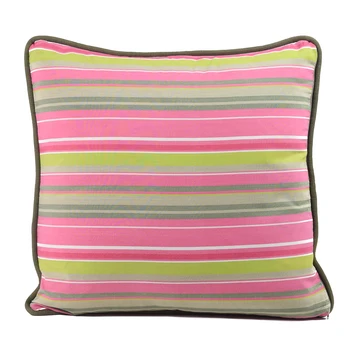 

CORDON MARRON 60X60 pink striped cotton cushion cover