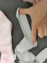 Calcetines de algodón con lazo para bebé y niña, medias transpirables antideslizantes para recién nacidos, calcetines de niñas bebé de 0 a 3 años, material barato