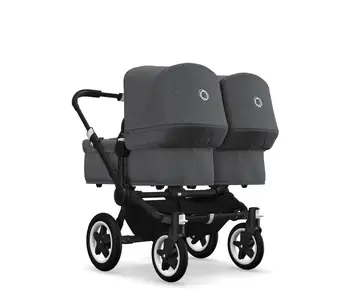 

Bugaboo Donkey 2 classic twin comlete Black/Grey Melange