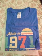 Camisetas de 50 años de ser impresionante para mujeres y hombres, regalos de 50 cumpleaños, divertido regalo Unisex, Camiseta de algodón, XS-3XL, 1971