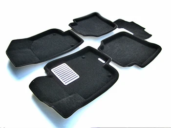 

Textile 3D mats euromat3d luxe in the salon for Skoda Superb (2009-2014) with a metal subspot