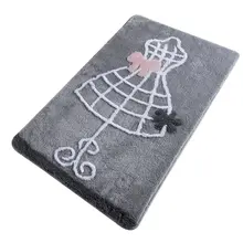 Коврик для ванной-коврики | коврик для ванной нескользящие Противоскользящие коврики серый 60X100 см