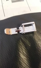 Prensatelas eléctricas multifuncionales para el hogar, prensatelas para cremalleras de acero inoxidable, plateadas, 3x1x0,5 cm, piezas de repuesto para máquina de coser