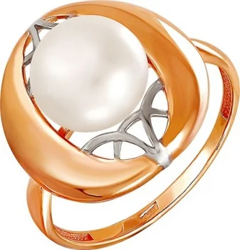 

Примаэксклюзив ring with 1 Pearl in red gold