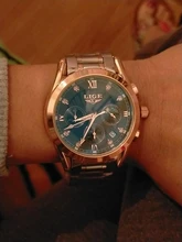 LIGE-Reloj de acero inoxidable para mujeres, nuevo accesorio de oro, creativo, impermeable, femenino, 2020