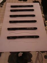 6 uds pluma de dibujo Ultra fina línea 005 01 02 03 05 08 punta de aguja pintura bolígrafos envío de la gota