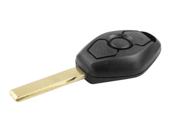 

Remote Key shell 3 buttons with blade HU92 battery on without Transponder chip for BMW Series 3 5 7 X3 x5 Z4 M3 M5 E38 and