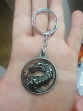 LLavero de dragón para coche, juego novedoso, Llavero de Metal de llavero de Mortal Kombat, para regalo, llavero, joyería para coches