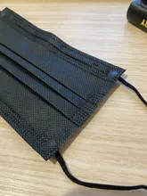 10-200 Uds desechable médico boca máscara Anti polvo máscara negra 3 capas no tejida respirar Facial máscara de filtro máscara quirúrgica