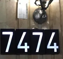 Address-Lamp Doorplate Led-Light House Number Rechargeable-Battery Solar 