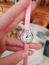 Relojes retro de lujo para mujer, pulsera pequeña de diseño de damas, de cuero vintage