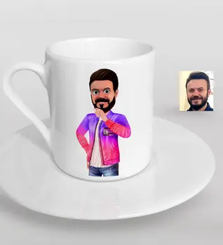

Personalized Men 'S Animation Caricature Of Turkish Coffee Fincanı-36