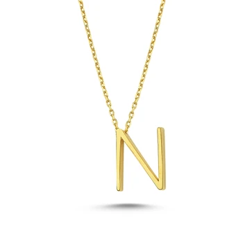 

KUTAYDAN-N-Letter Ghost Pendant 925 Sterling Silver