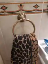 Bathroom-Towel-Holder Wall-Mounted Brass Classic Accessories13991-W Round Antique Aluminium