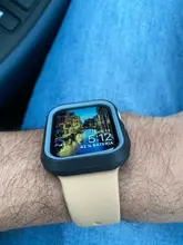 Cubierta suave para Apple Watch 44mm 40mm 42mm/38mm protector de silicona protector de shell accesorios iwatch Serie 6 5 4 3 SE 2 1