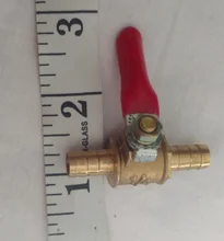 Pipe-Fittings Valve Ball Hose Barb Inline Water-Oil Brass Shutoff 6mm-12mm Air-Gas