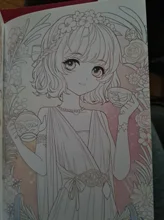 El reino de las niñas Anime Avatar dibujado a mano libro de colorear dibujos animados Loli acuarela pintura libro de técnicas