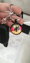 Llavero con diseño de emblema de la bandera nacional de Alemania para hombre y mujer, colgante de Metal, cabujón de cristal, regalos de joyería y anillos